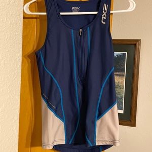 2XU Triathlon/Cycling Tank with Black shorts